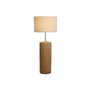 DKD Home Decor Lampara Pie Beige Marron Ceramica Lino 50 x 124.5 x 50 cm