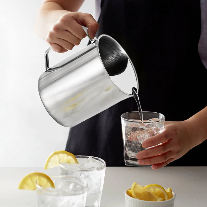 My Bar Jarra Agua C/Retenedor Acero Inoxidable 1.4L 12.5 cm Ancho x 12.5 cm Alto x 16 cm Largo (12 Unidades)