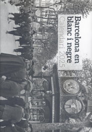 EFADOS Calendario Barcelona en blanco y negro 2025