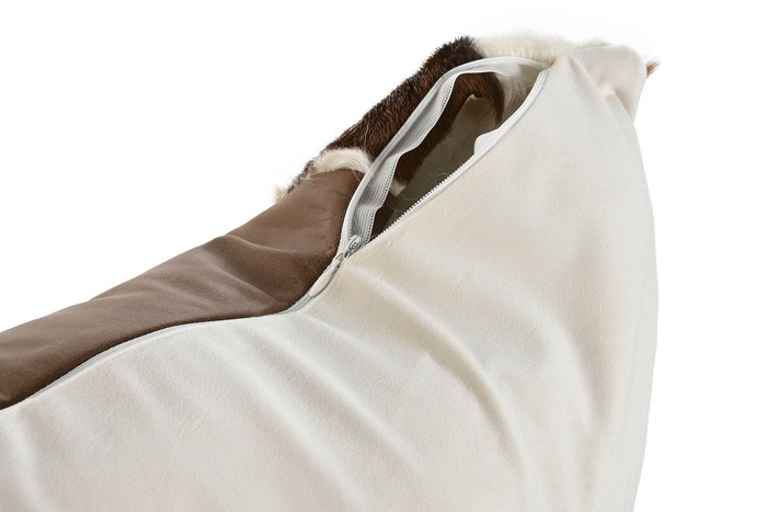 DKD Home Decor Cojin Marron PU Polyester 10 x 30 x 50 cm