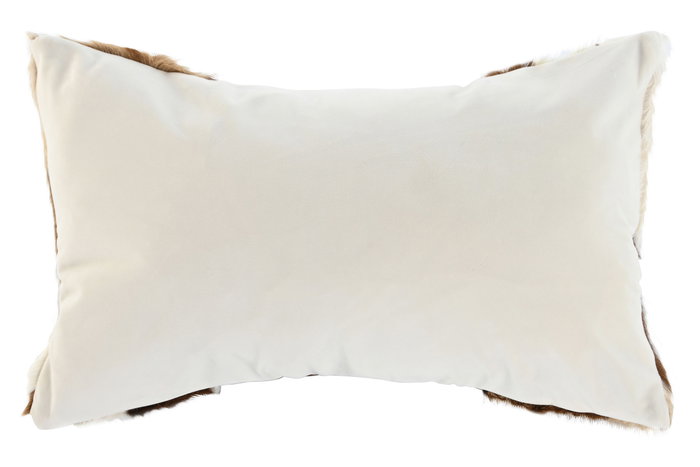 DKD Home Decor Cojin Marron PU Polyester 10 x 30 x 50 cm