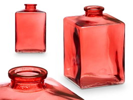 GIFTDECOR Frasco Cristal Cuadrado Teja
