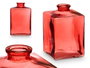 GIFTDECOR Frasco Cristal Cuadrado Teja