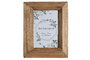 DKD Home Decor Marco de Foto 10x15 Natural Mango y Cristal 21.5 x 16.5 x 3 cm