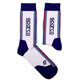 Sparco Calcetines Diseño Martini-R Talla 41-46 Blanco-Azul Marino S099145MRBIBMN2