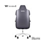 Thermaltake Argent E700 Silla Gaming Space Gray con Cuero Real y Tela Houndstooth