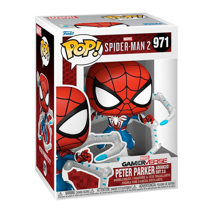 Funko Pop Spider-Man 2 Peter Parker Traje 2.0 Figura Coleccionable Vinilo 10.4 cm Referencia 76109