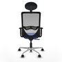PIQUERAS Y CRESPO Silla de oficina Zulema Azul con malla Gris