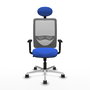PIQUERAS Y CRESPO Silla de oficina Zulema Azul con malla Gris