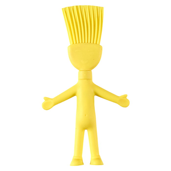 Ludique Utensilio de Cocina con Ventosa, Forma de Hombre, ABS y Hierro, 10x22 cm, Apto Lavavajillas - Cuchara, Espátula o Cepillo