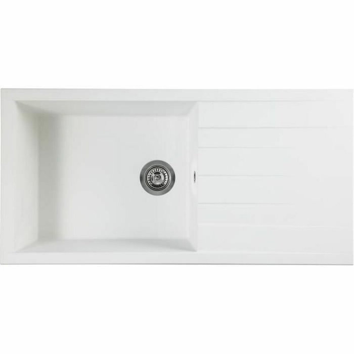 Stradour Fregadero incorporado CUBE 1 Recipiente SMC Blanco Uni - 17, 100 x 50 cm Stradour Fregadero incorporado CUBE 1 Recipiente SMC Blanco Uni - 17, 100 x 50 cm