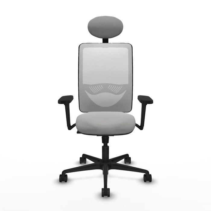 PIQUERAS Y CRESPO Silla de oficina Zulema con mecanismo Sincro, Gris claro y Blanco PIQUERAS Y CRESPO Silla de oficina Zulema con mecanismo Sincro, Gris claro y Blanco