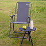 Aktive Mesa plegable camping redonda negra