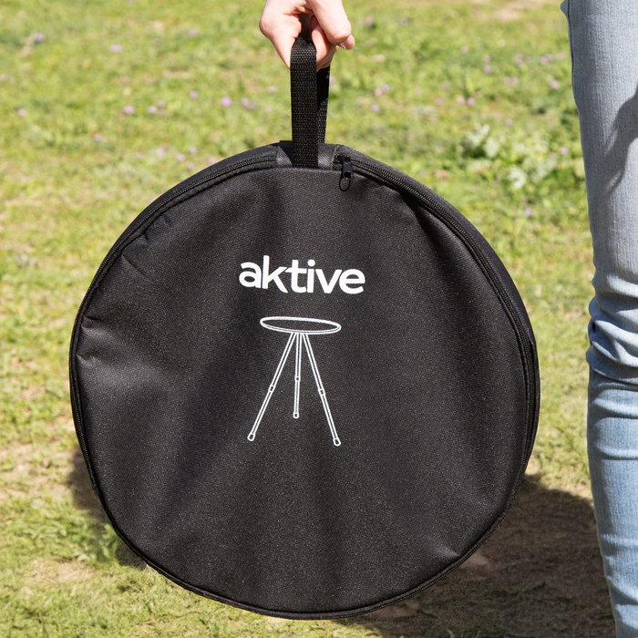 Aktive Mesa plegable camping redonda negra Aktive Mesa plegable camping redonda negra
