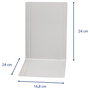MAUL Sujetalibros 16,8 x 24,0 x 24,0 cm gris