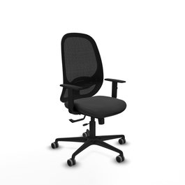 PIQUERAS Y CRESPO Silla de oficina Cilanco Gris oscuro con mecanismo Sincro/Traslack