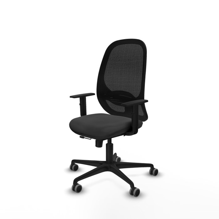 PIQUERAS Y CRESPO Silla de oficina Cilanco Gris oscuro con mecanismo Sincro/Traslack