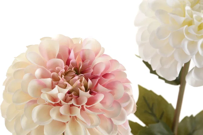 DKD Home Decor Flor Blanco Rosa 10 x 57 x 10 cm (12 Unidades)