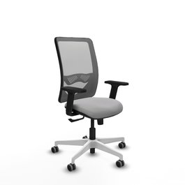 PIQUERAS Y CRESPO Silla de oficina Zulema con mecanismo Sincro, Gris