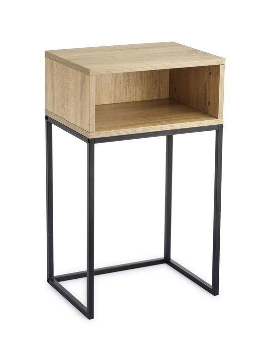 Inde Mesita Auxiliar Met-Madera 40 cm x 30 cm x 68 cm (3 Unidades)