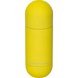 asobu ORB Botella aislante de acero inoxidable con vaso amarillo