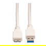 VALUE 11998875 Cable USB A a Micro-USB B, USB 3.2 Gen 1 (3.1 Gen 1), 5 Gbps, Blanco, 2 metros