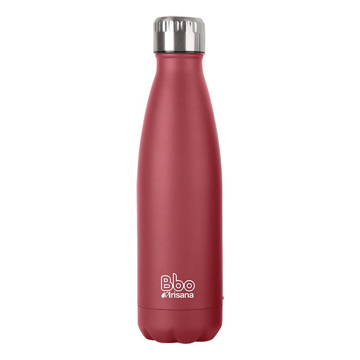 IRISANA Botella Termo Acero Inoxidable con Funda Neopreno Rojo 750ml