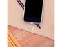 Wondee Colgante charm para móvil Funny Lightning White Flower