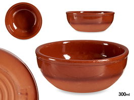 La Dehesa Bol Miel Barro Refractario 12.6 cm Diámetro x 5 cm Alto x 300 ml Capacidad (Set de 30)