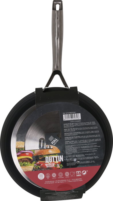Quttin Sartén 24 cm Aluminio Forjado Inducción Full Spiral (4 Unidades)
