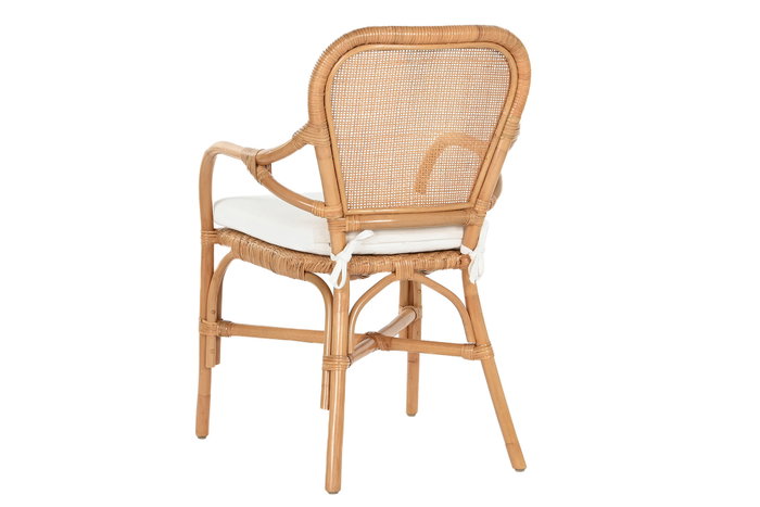 DKD Home Decor Silla de Bambú y Ratán Natural