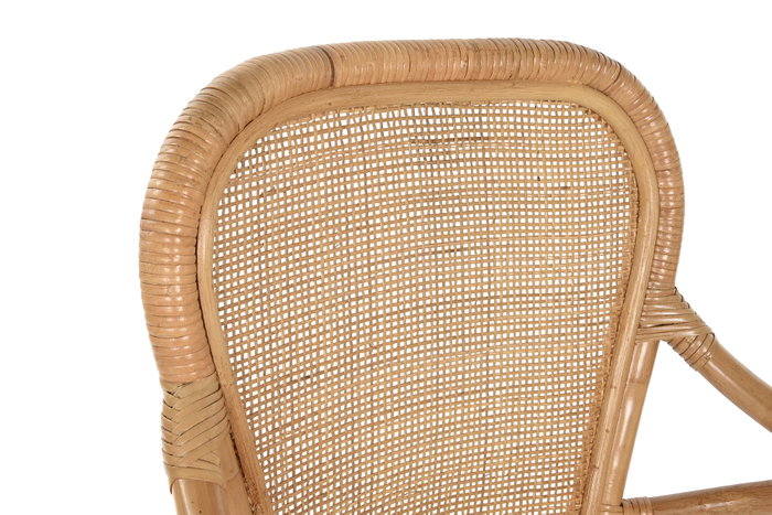 DKD Home Decor Silla de Bambú y Ratán Natural