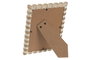 DKD Home Decor Marco de Fotos de Mango y Cristal 13x18 Blanco Rozado Natural