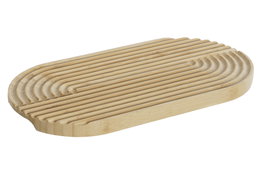 DKD Home Decor Tabla de Cortar de Bambú Natural 29,2x15x1,6 cm
