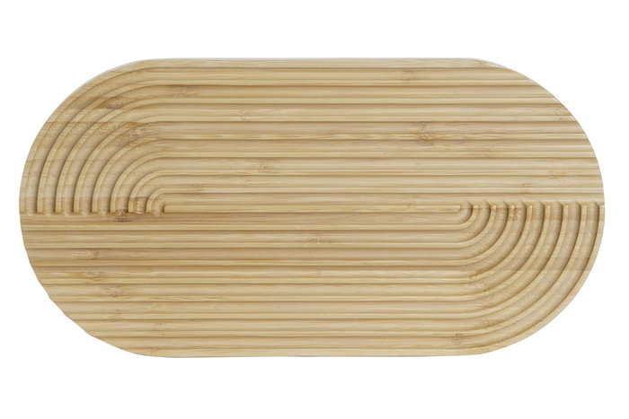 DKD Home Decor Tabla Cortar Basicos Bambu Natural 15 x 1.6 x 29.2 cm