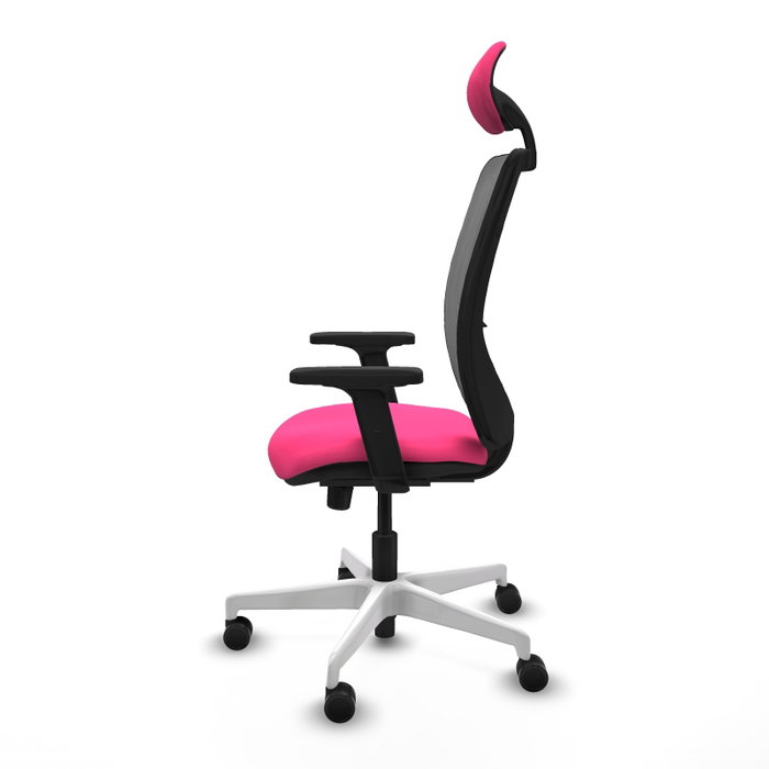 PIQUERAS Y CRESPO Silla de oficina Zulema Rosa con mecanismo Sincro