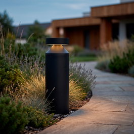 GreenIce Baliza LED Exterior 60cm 20W Chip Osram 2700K Negro