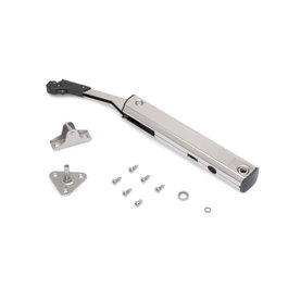 Emuca Compás para puertas elevables Altius One, Rango de fuerza 1440-2200, Acero, Niquelado