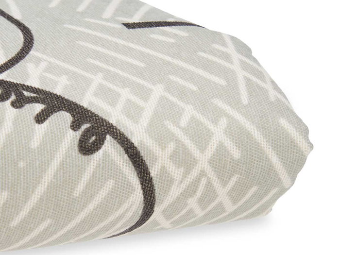 Kipit Funda para Tabla de Planchar con Muerpón Gris Estampado Ajustable 140x50 cm Algodón y Poliéster (Set de 8)