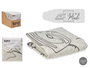 Kipit Funda para Tabla de Planchar con Muerpón Gris Estampado Ajustable 140x50 cm Algodón y Poliéster (Set de 8)