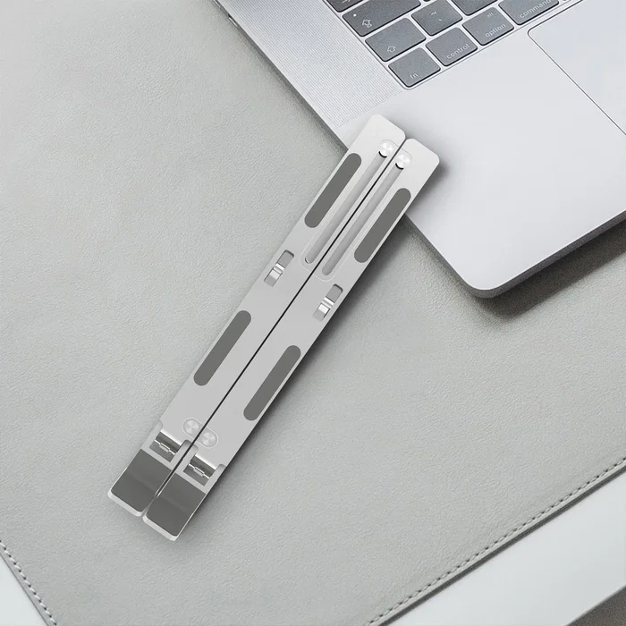 AISENS Soporte de sobremesa ajustable para portátil o tablet, Plata