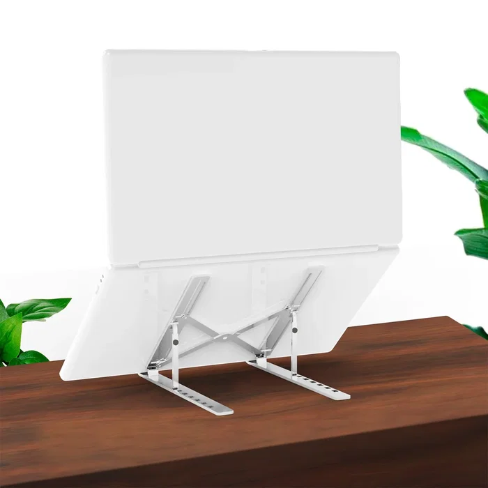 AISENS Soporte de sobremesa ajustable para portátil o tablet, Plata