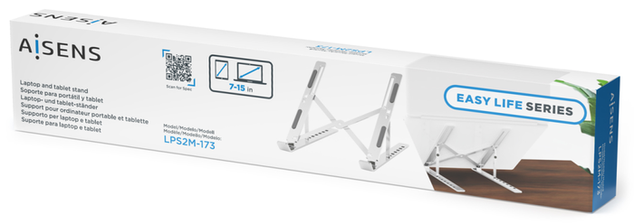 Aisens Soporte de Sobremesa Ajustable para Portátil y Tablet, Plata Aisens Soporte de Sobremesa Ajustable para Portátil y Tablet, Plata