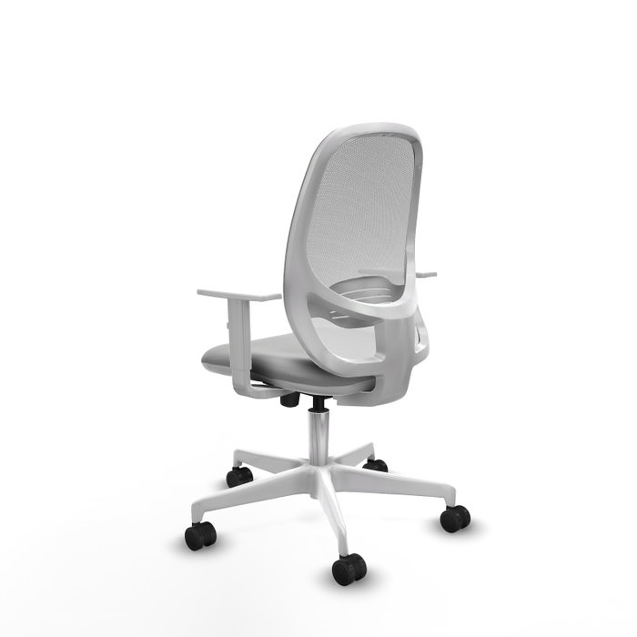 PIQUERAS Y CRESPO Silla de oficina Cilanco con mecanismo Sincro/Traslack, gris claro y blanco PIQUERAS Y CRESPO Silla de oficina Cilanco con mecanismo Sincro/Traslack, gris claro y blanco