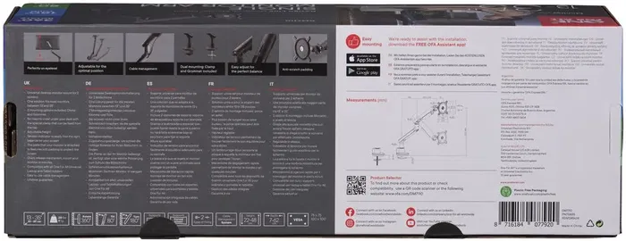 One For All Soporte Dinámico Monitor VESA 100 Brazo Simple 13-32" Negro hasta 8 kg