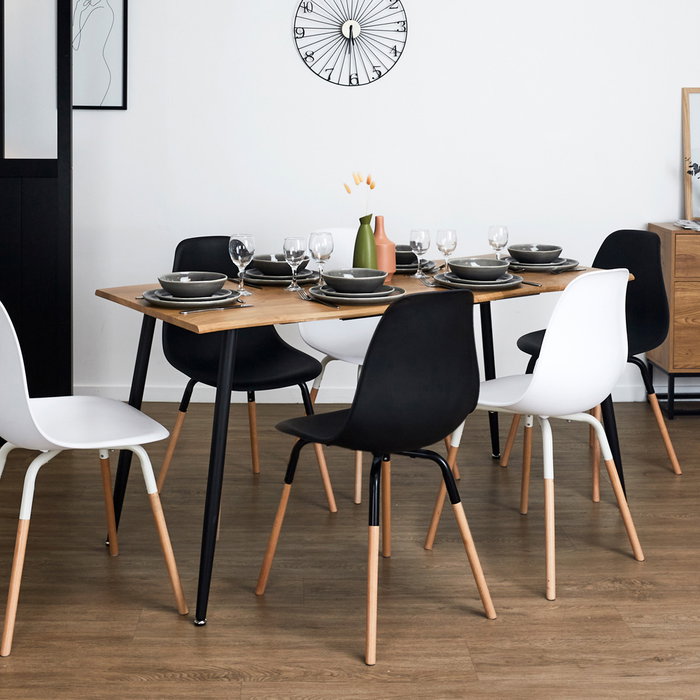 Home Deco Factory Mesa Extensible Abbott 120/160x70x75 Home Deco Factory Mesa Extensible Abbott 120/160x70x75