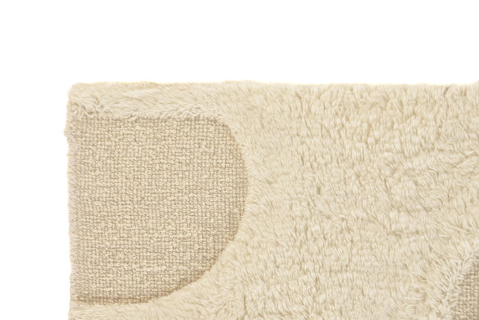 DKD Home Decor Alfombra de Lana 75x175 cm Crudo Antideslizante