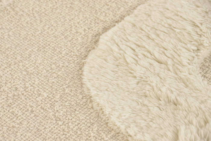 DKD Home Decor Alfombra de Lana 75x175 cm Crudo Antideslizante