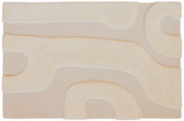 DKD Home Decor Alfombra de Lana 75x175 cm Crudo Antideslizante