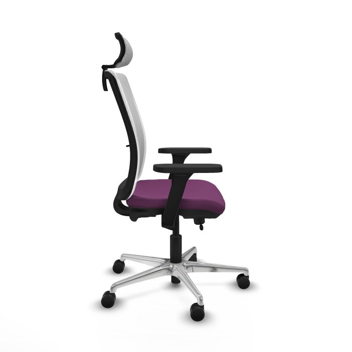 PIQUERAS Y CRESPO Silla de oficina Haches con mecanismo Sincro/Traslack, Morado y Blanco PIQUERAS Y CRESPO Silla de oficina Haches con mecanismo Sincro/Traslack, Morado y Blanco